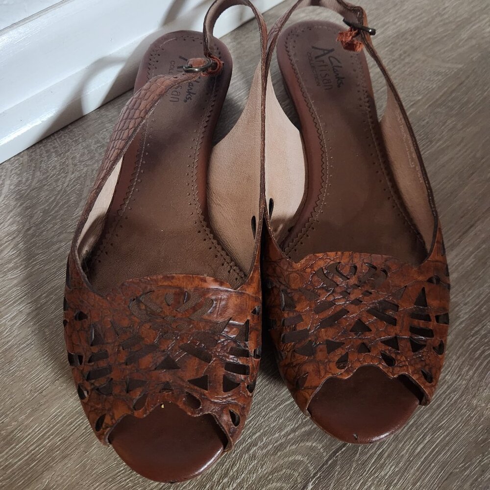 Clarks Leather Slingback